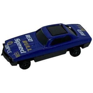Vintage "RED BULL Speed" #18 SIMPLE Blue Die-Cast Racing Car Collectible Toy